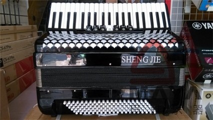 玛雅琴行圣杰牌SJ2007 一款适合初学者的41键120贝司三排簧键盘乐器